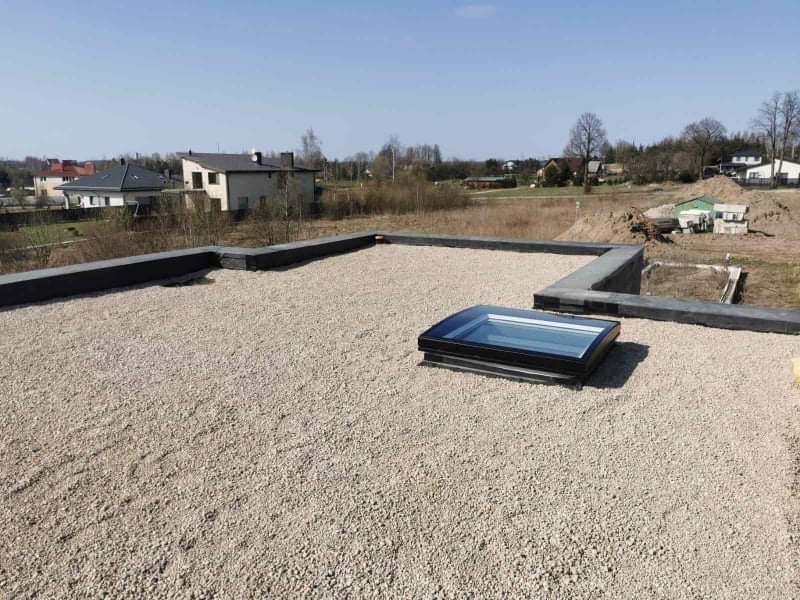 Plokščias stogas su švieslangiu EPDM hidroizoliacija