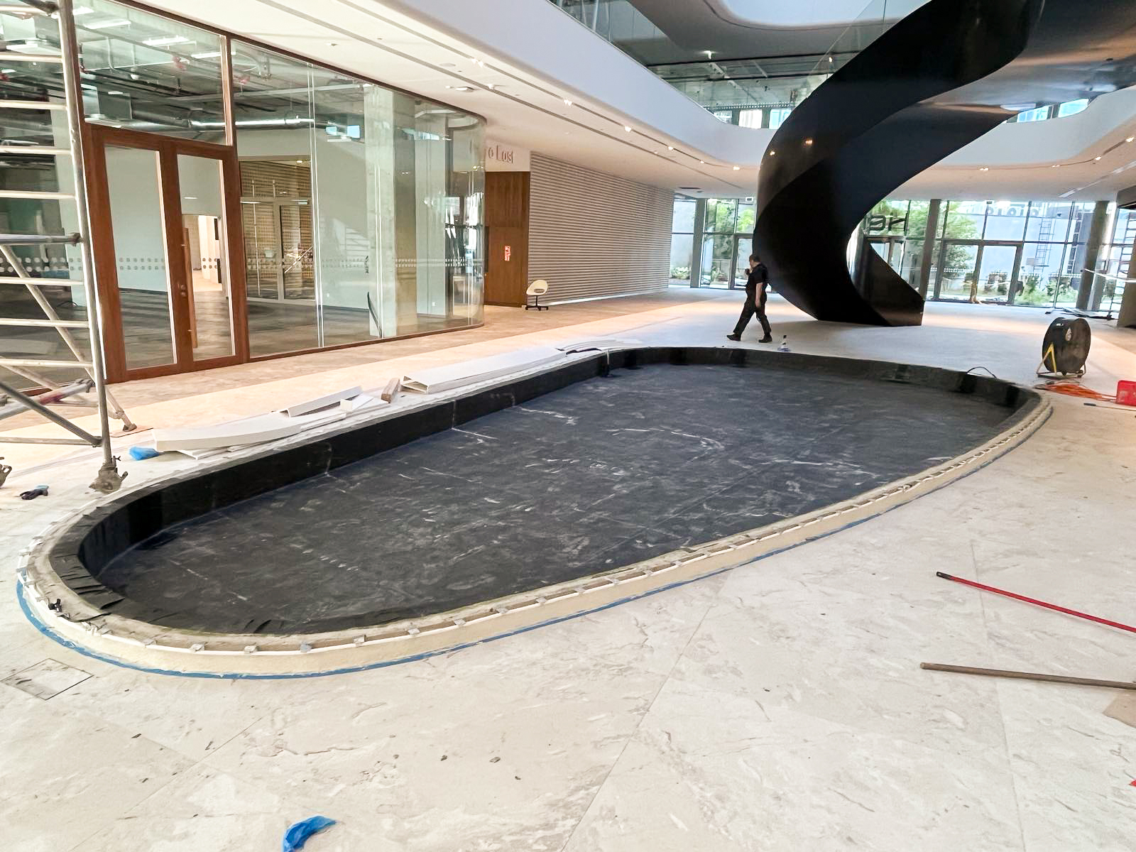 Baseino ir tvenkinio EPDM hidroizoliacija